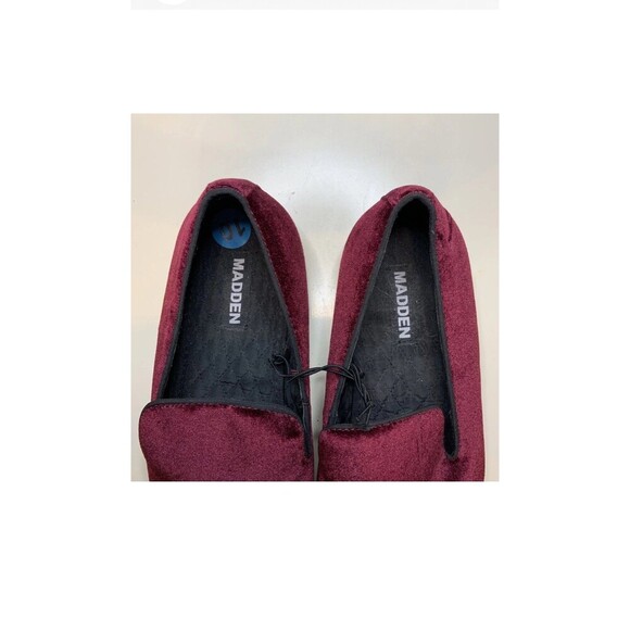 Steve Madden Loafers Men's Size 7.5 Wine Slip On Dress Shoes - Picture 7 of 8